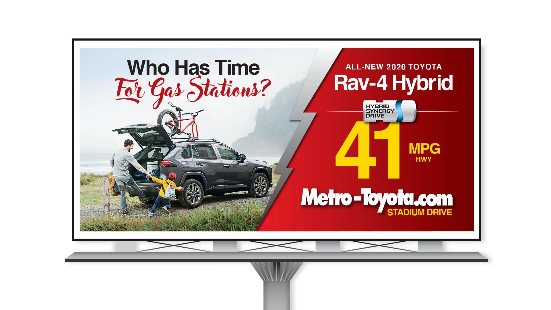 Metro Toyota Rav4 Hybrid Billboard