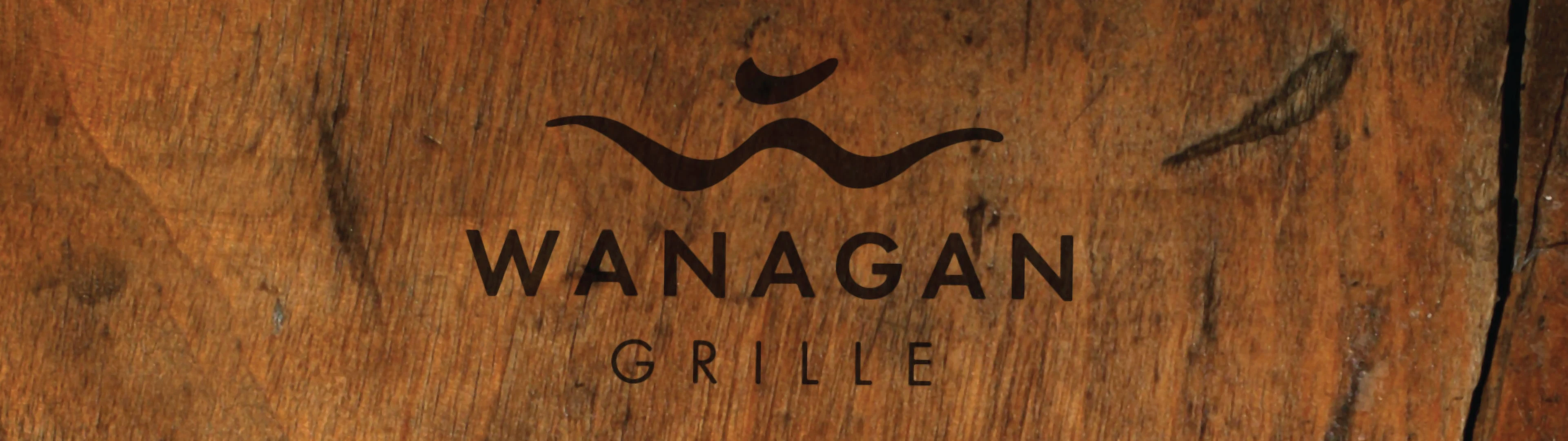 Wanagan Grille Wood Logo Header
